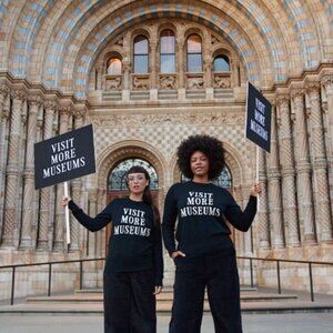 ISO Natural History Museum X Joanie - Visit More Museums Slogan Sweater